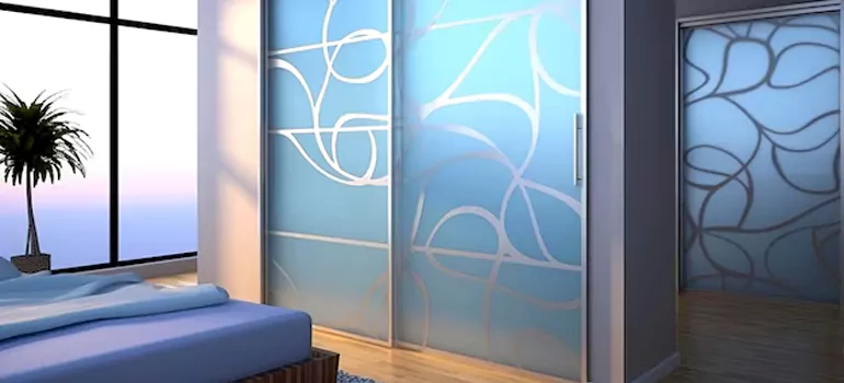Frosting Glass Cabinet Doors in Belmont, CA