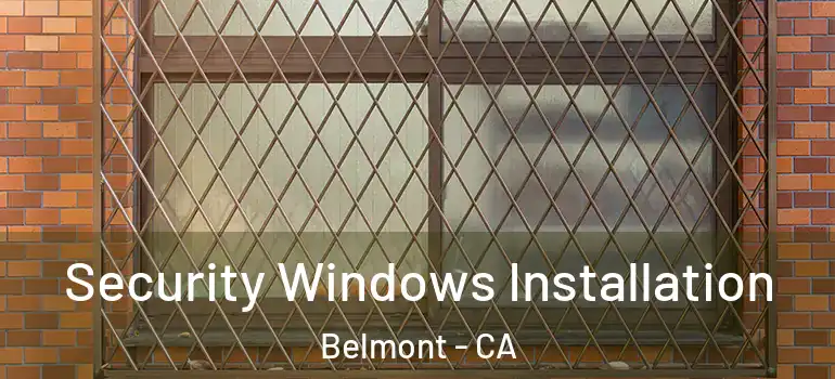  Security Windows Installation Belmont - CA